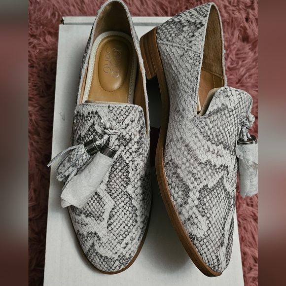 Franco Sarto Shoes - Franco Sarto Franco Hadden Loafer Natural Snake Print Leather 8.5M